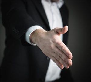 Investor handshake