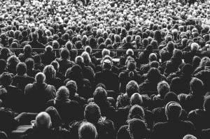 Black and white photo of a crowd. This article tells you how to set up a campaign on Crowdfunder.co.uk