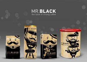 Branding by Sandra Milojevic. Coffee packaging based around an original character design.
