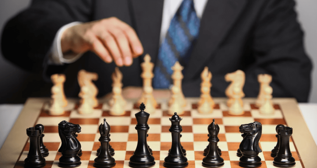 game of chess to symbolise competition