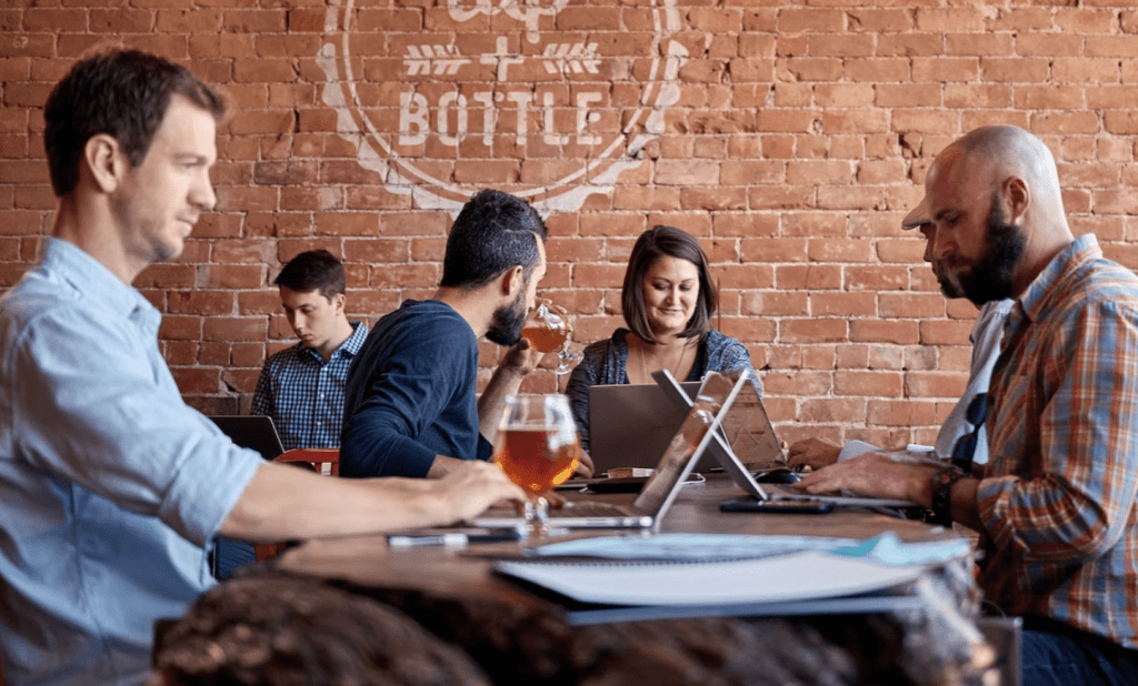 people using public wifi